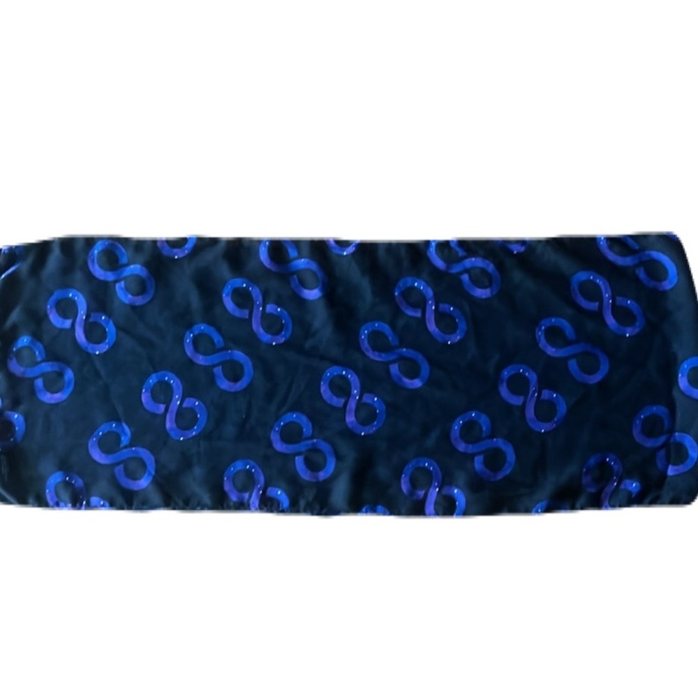 ThinkGeek Infinity Black and Purple Scarf